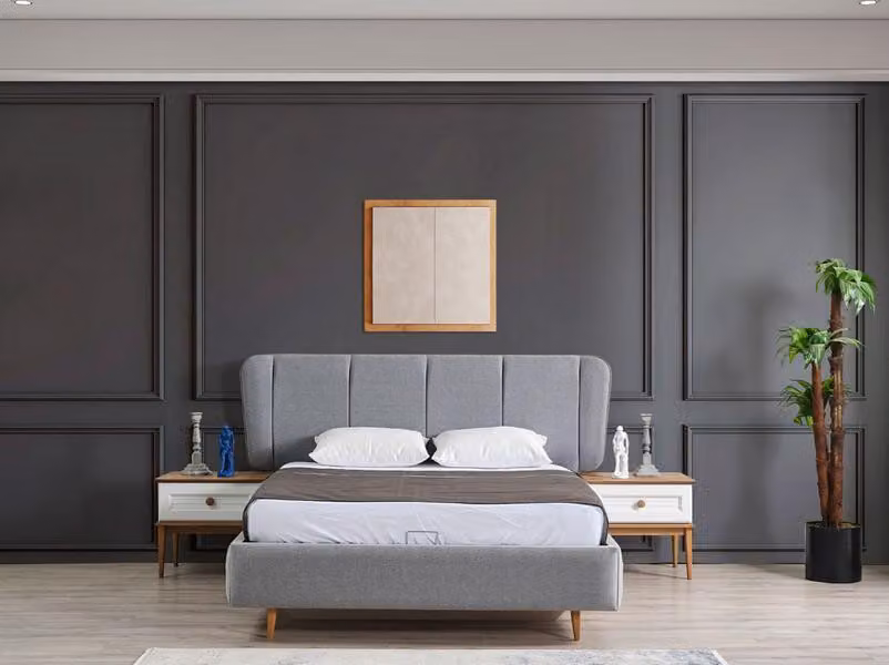 Bett Luxus Garnitur Betten Schlafzimmer Möbel Einrichtung Doppel Bett Modern