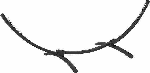 Supporto per amaca Outsunny in metallo con rivestimento in resina epossidica, lunghezza 360 cm, grigio