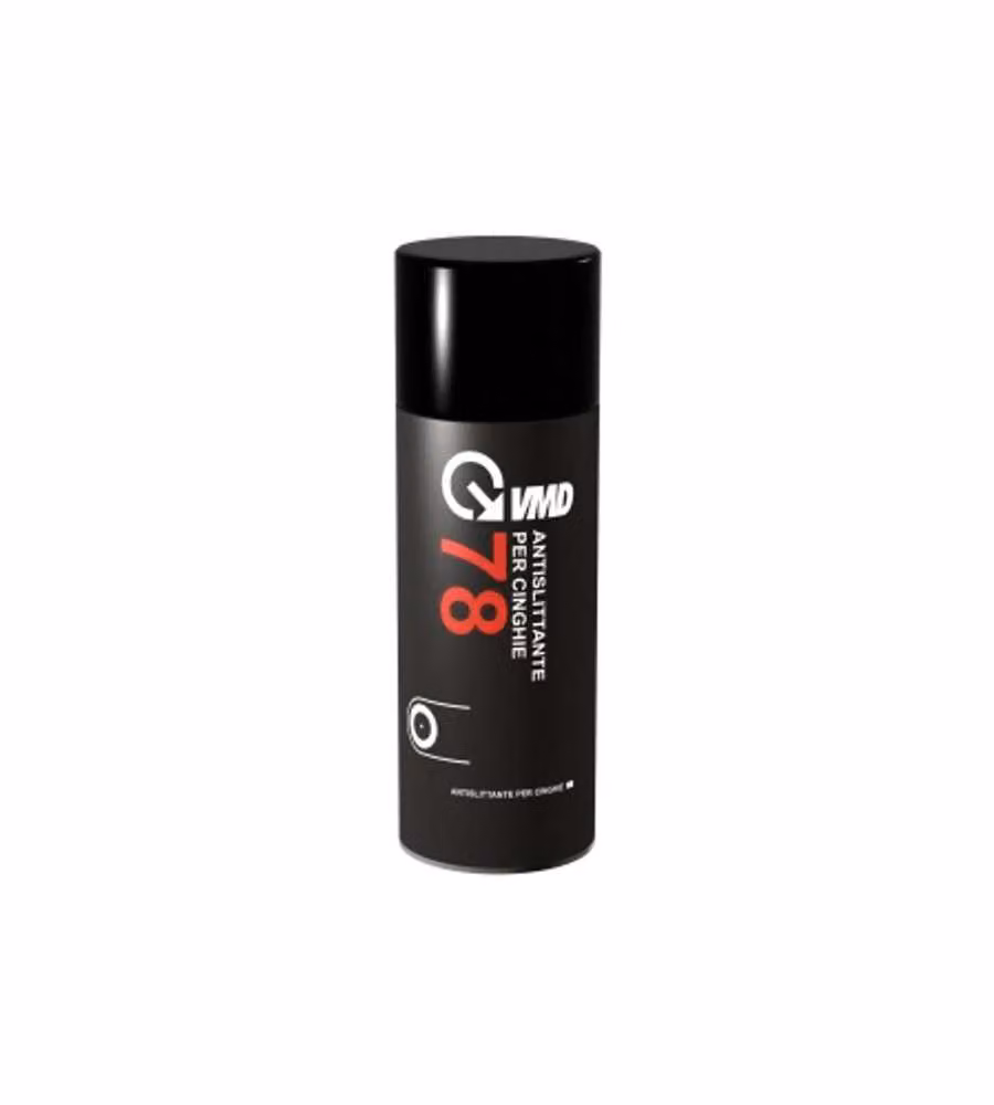 Vmd Antislittante Cinghie Spray 400 ml Nero per Cinghie Cuoio e Gomma