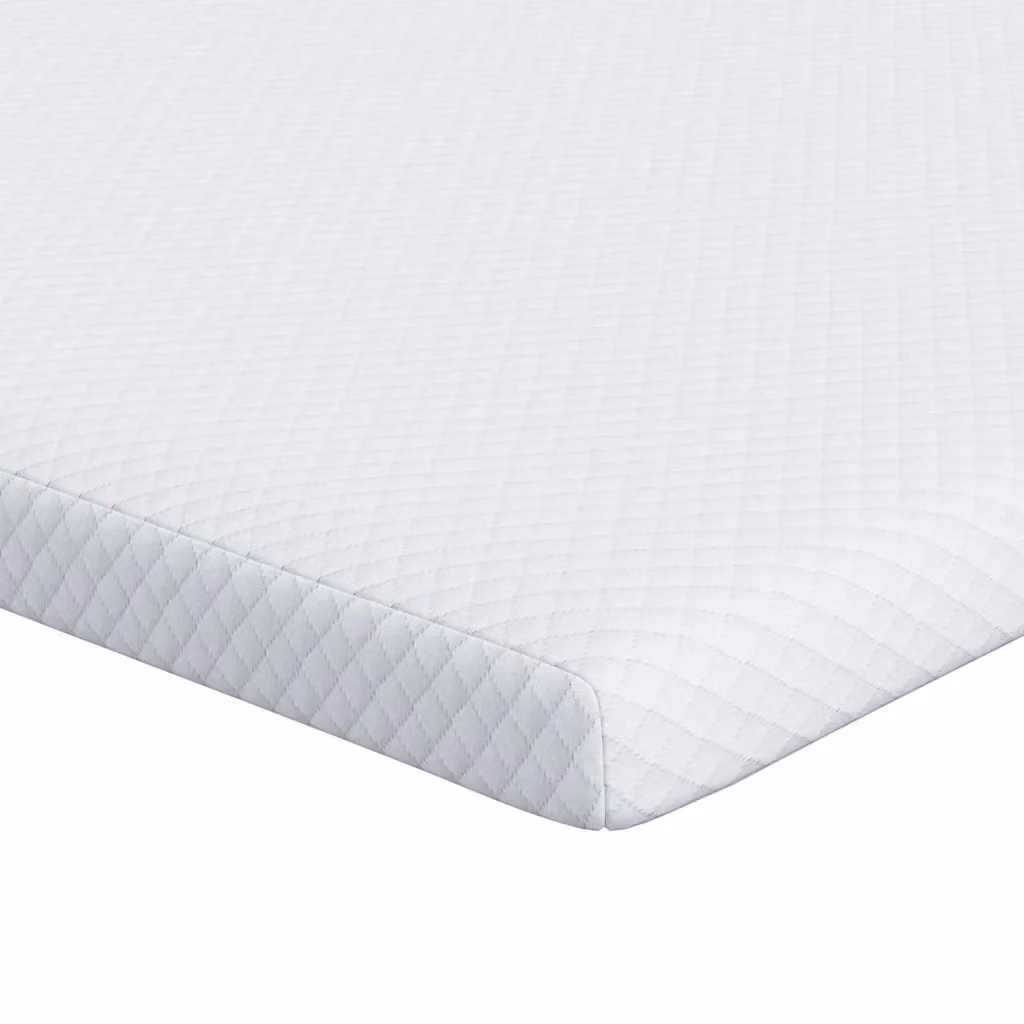 Topper in schiuma memory vidaXL bianco L 200 x P 160 cm