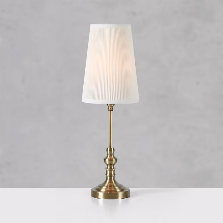 Markslöjd Lampada da tavolo Noble, Ottone / Oro, Soggiorno / Sala da pranzo, Tessuto / Stoffa / Seta, Lampada da tavolo