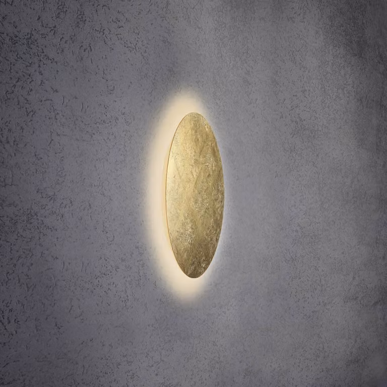Escale Applique da parete a LED Blade, dimmerabile, Ottone / Oro, Soggiorno / Sala da pranzo, Alluminio, Moderno, Applique a LED