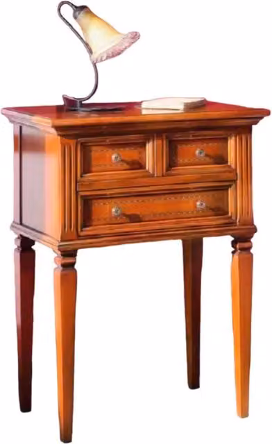Porta telefono classico in legno 3 cassetti finitura bassano l.60 p.37 h.80 - Mobili 2G