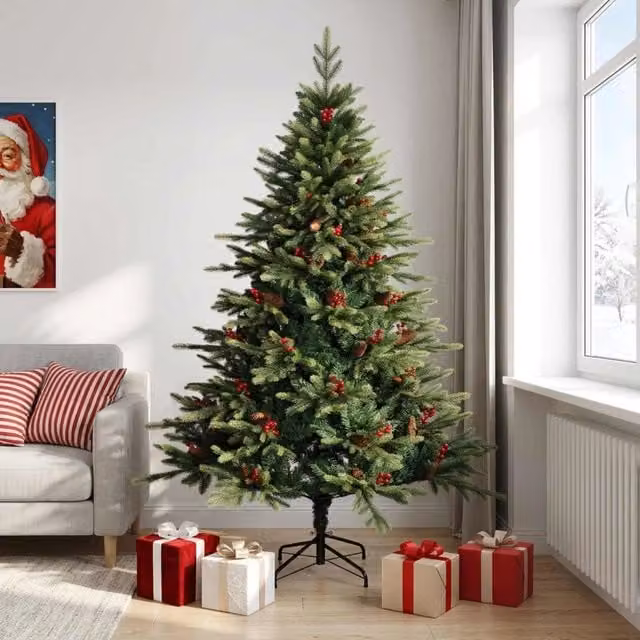 Albero di Natale Artificiale con Rami Pieghevoli 240 cm 42055546