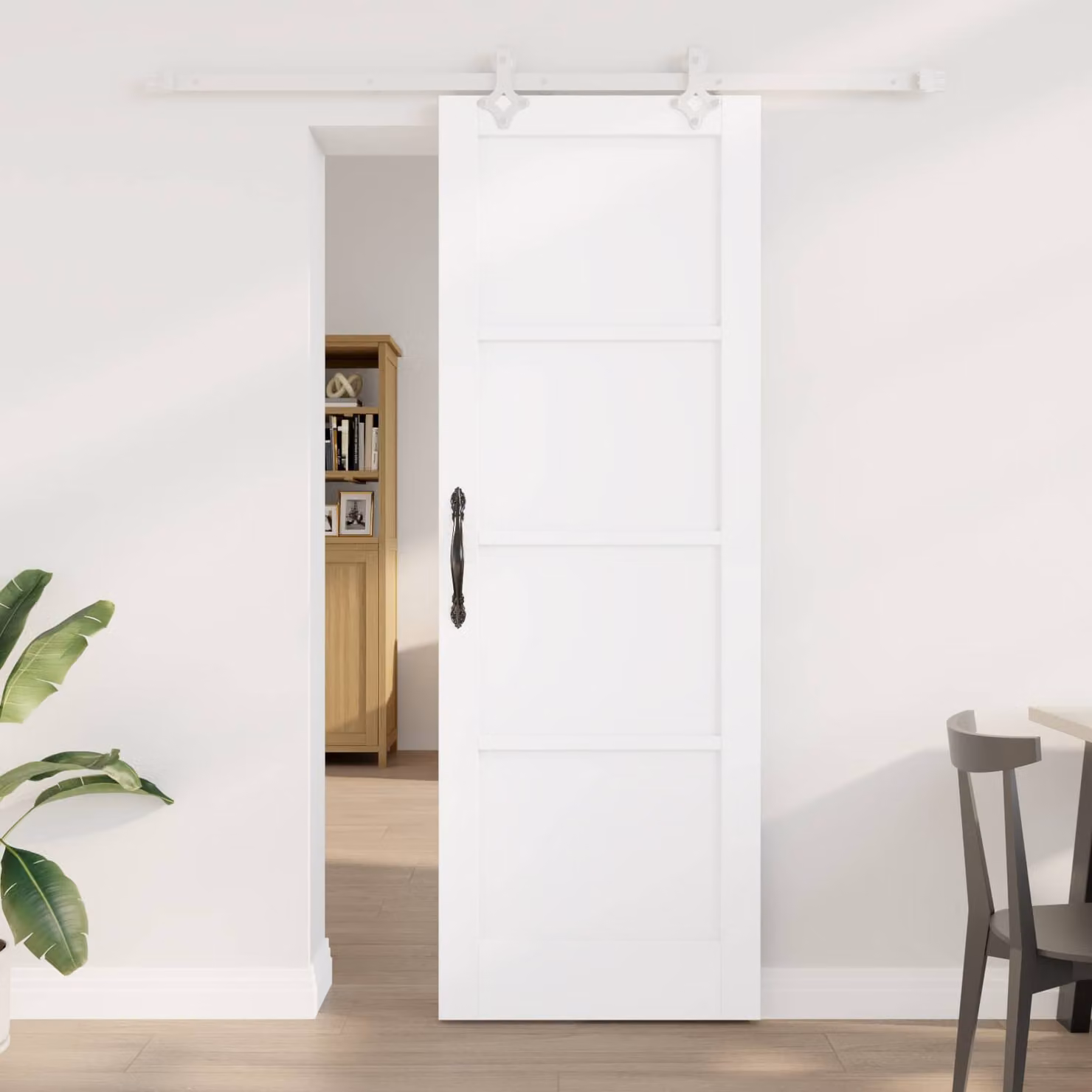 vidaXL Porta scorrevole 73,5 x 211 cm Legno ingegnerizzato Bianco