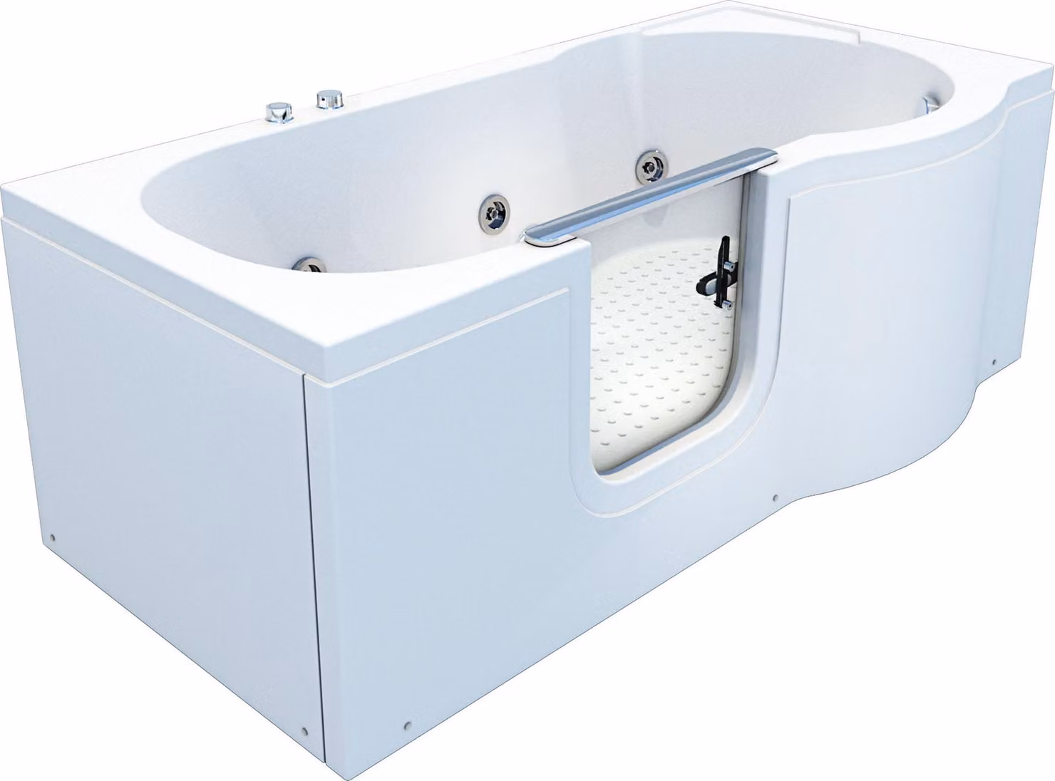 Vasca senior con porta Vasca Whirlpool S12-WP-L 170x85cm senza rubinetto