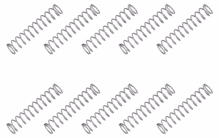 Molla a compressione, dimensioni 8x0,8x40 mm, acciaio inossidabile 304, confezione da 10 pezzi