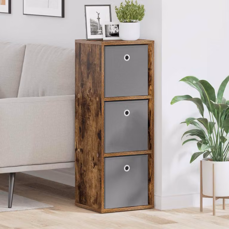 Credenza con cassetto vidaXL in rovere fumé marrone L: 30,5 cm, P: 27 cm, H: 84,5 cm