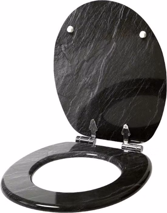 Sedile WC – Chiusura ammortizzata – Sedile WC – Rivestimento antibatterico – Cerniere regolabili