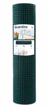 Rete metallica saldata, colore verde, 12,7/0,9 mm, dimensioni 1,01 x 2,5 metri, per giardini