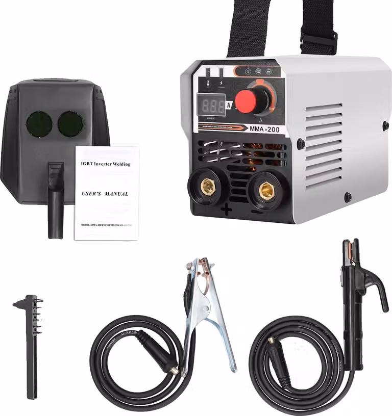 Saldatrice MIG/MMA, inverter IGBT, alimentatore di filo integrato, modello MMA-200