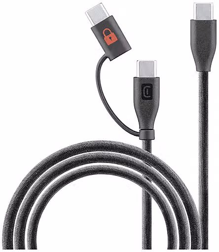 Cavo USB-C Cellularline Data Blocker Nero