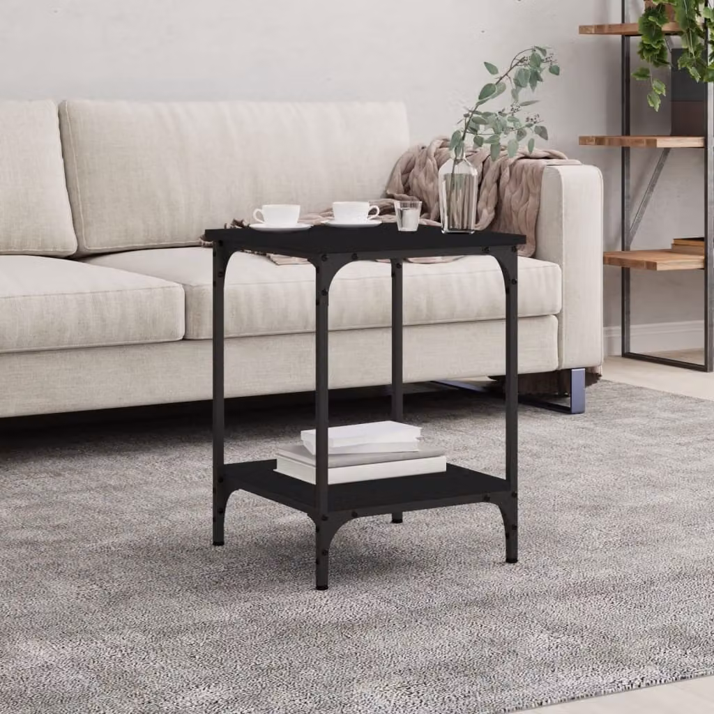 Maison Exclusive - Tavolino nero 40x40x55 cm Materiale ligneo