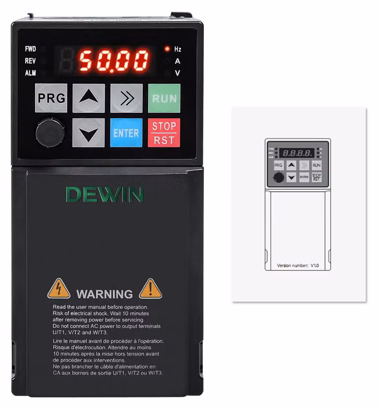 Inverter di frequenza, 2,2 kW - Ingresso monofase, uscita trifase