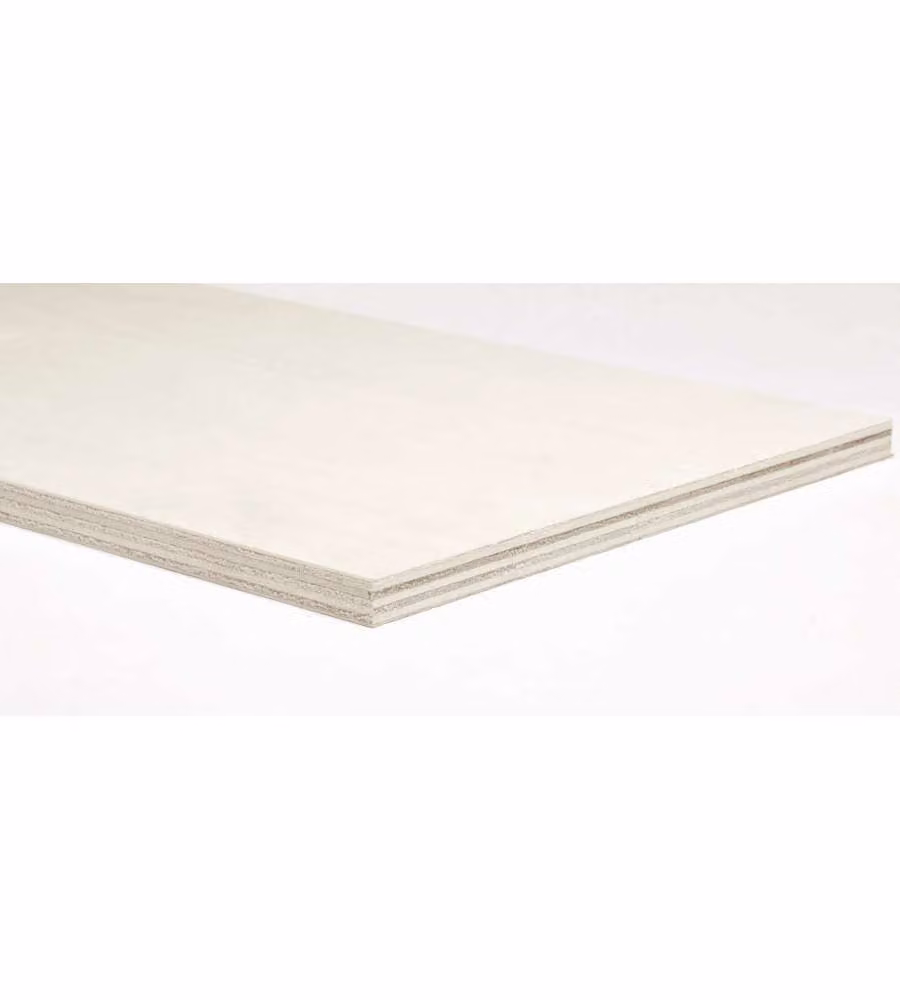 Pannello Pioppo Multistrato Legno Chiaro 10x1200x600 mm Finitura Personalizzabile