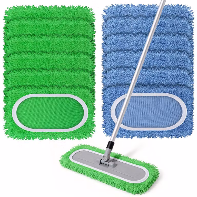 Set di 12 dischetti riutilizzabili per la pulizia dei pavimenti, compatibili con Swiffer, da utilizzare a secco