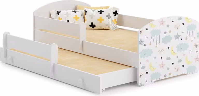 Letto matrimoniale Luk 160x80 - Stelle