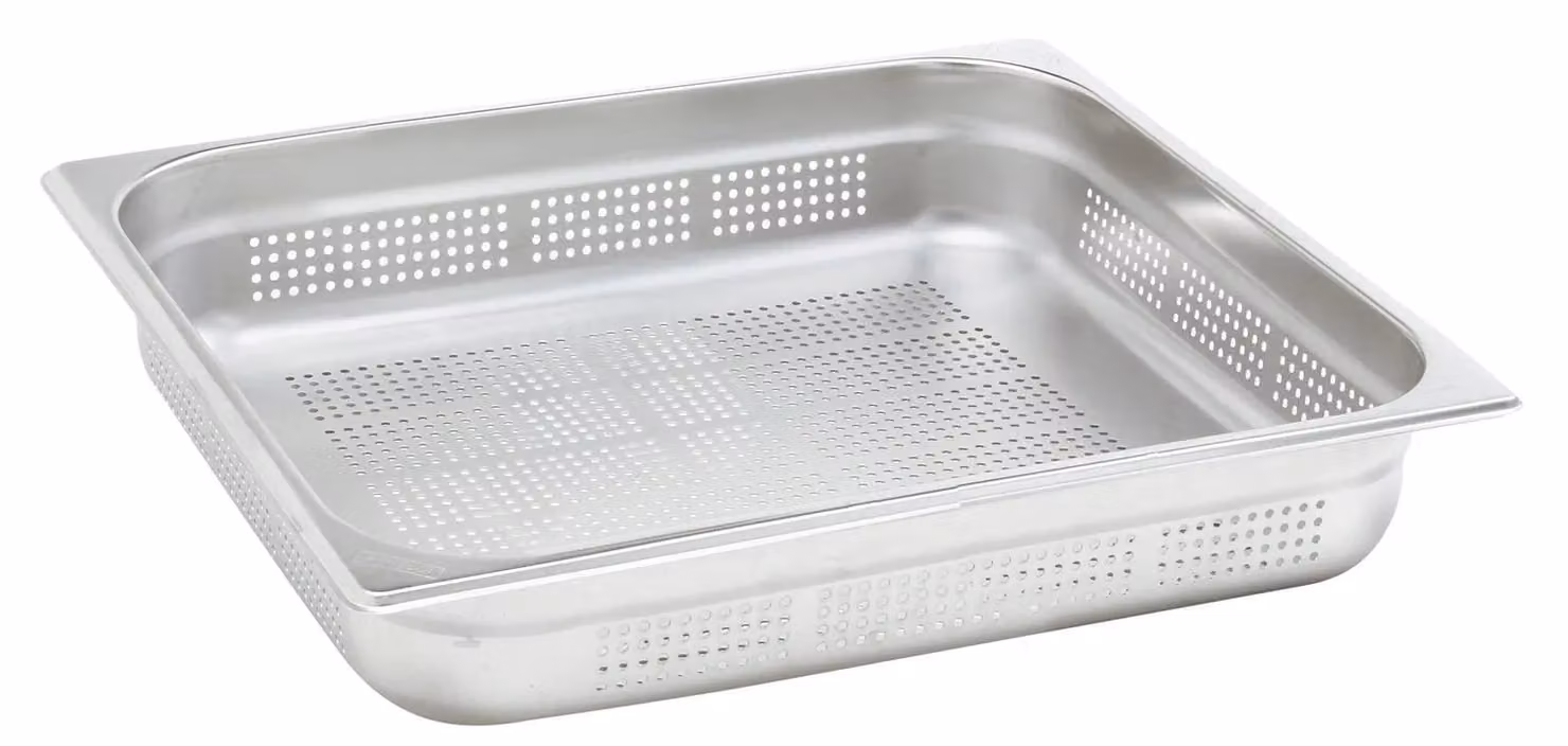 Bacinella Gastronorm forata GN 1/2 6 pezzi cm. 32,5x26,5 h. cm. 6,5