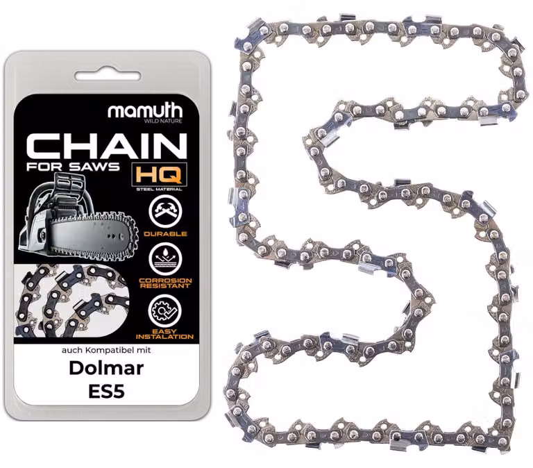 Catena per motosega, lunghezza 30 cm, spessore 1,1 mm, passo 3/8", modello 45 TG, compatibile con Dolmar ES5
