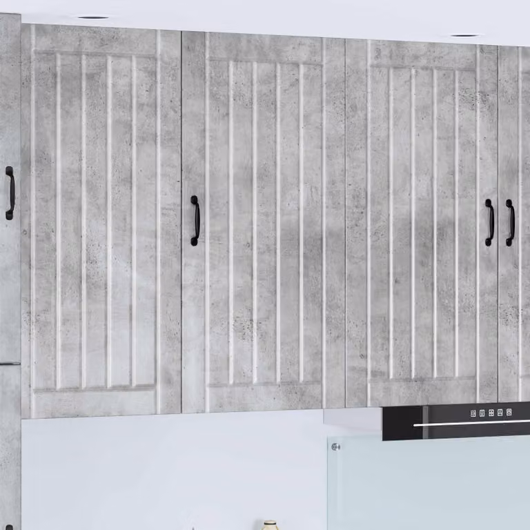 Armadietto a muro vidaXL LUCCA Grigio, moderno con ante a battente e ripiani interni, L 50 cm x P 31 cm x H 100 cm