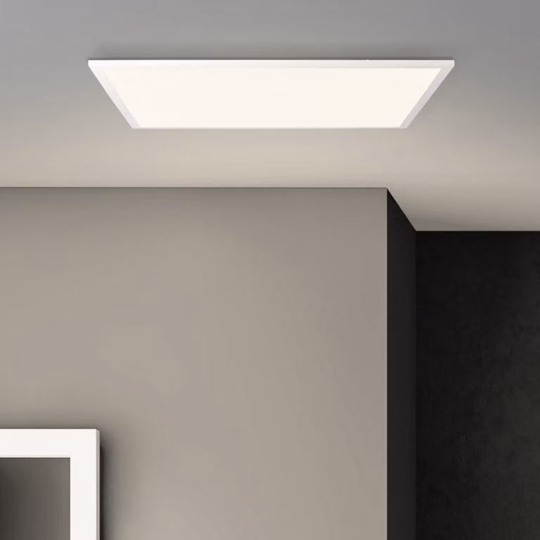 BRILLIANT LED pannello a plafone Buffi | pannello a plafone moderno | metallo/plastica | bianco | 60x60cm | 40W 4000 lumen 2700 Kelvin