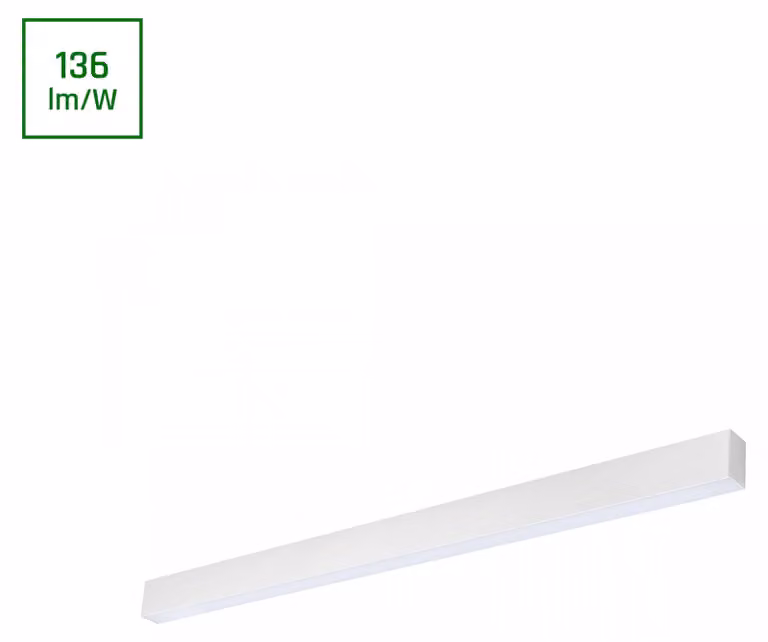 Lampada a soffitto LED ALLDAY GO, 112 cm, 36W, luce bianca neutra, colore bianco