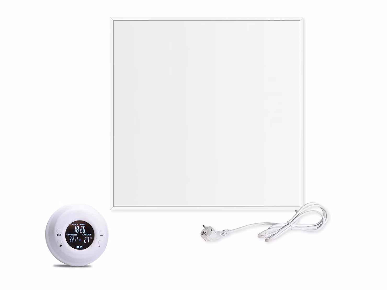 CF360 60x60cm Pannello a Infrarossi Bianco 360W + Termostato TH20
