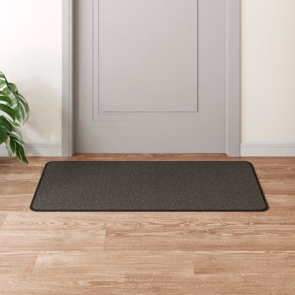 Tappeto a corsia vidaXL con aspetto sisal color antracite, ideale per soggiorno, cucina o corridoio, L 100 cm x P 50 cm