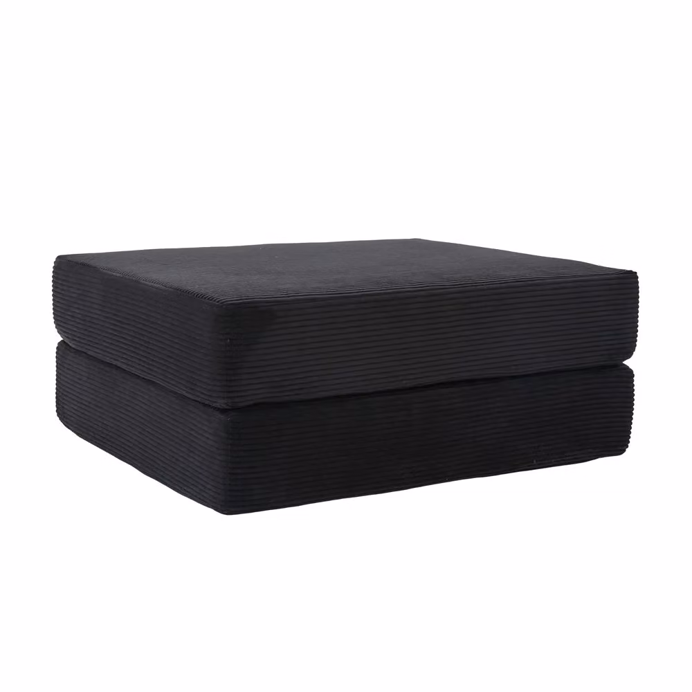 Poltrona Pieghevole Minimal in Tessuto Imbottito Grigio L: 60 cm, P: 60 cm, H: 80 cm – 2