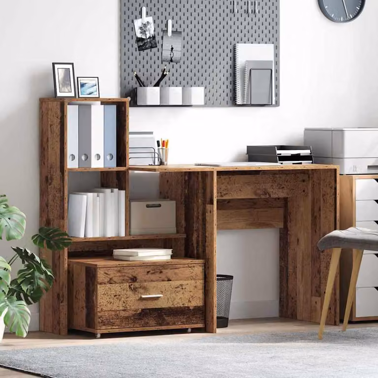 Maison Exclusive - Scrivania Legno vecchio 131,5 x 50 x 106,5 cm Legno multistrato