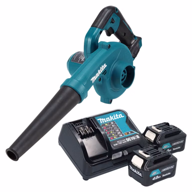 Makita UB 100 DSM Soffiatore a batteria 12 V max. + 2x batteria 4,0 Ah + caricabatteria