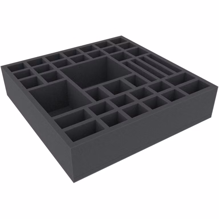 Inserto in schiuma 308x308x70 mm per riporre giochi da tavolo