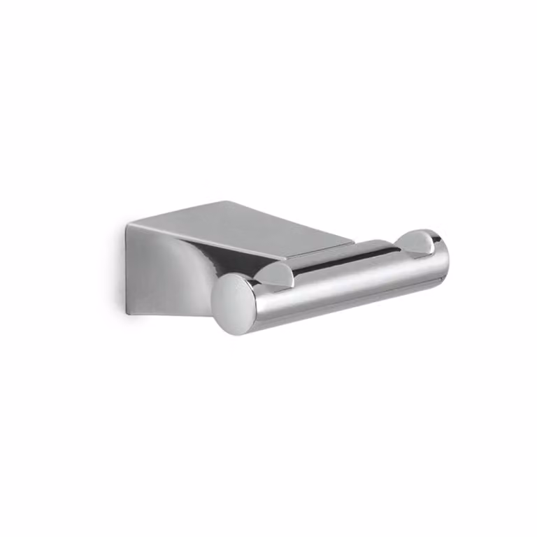 Appendiabiti doppio da muro in acciaio inox e Cromall TN26 Gedy serie TONALE Cromato
