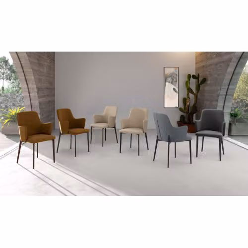 Sedia Sophia imbottita easy-clean Stones