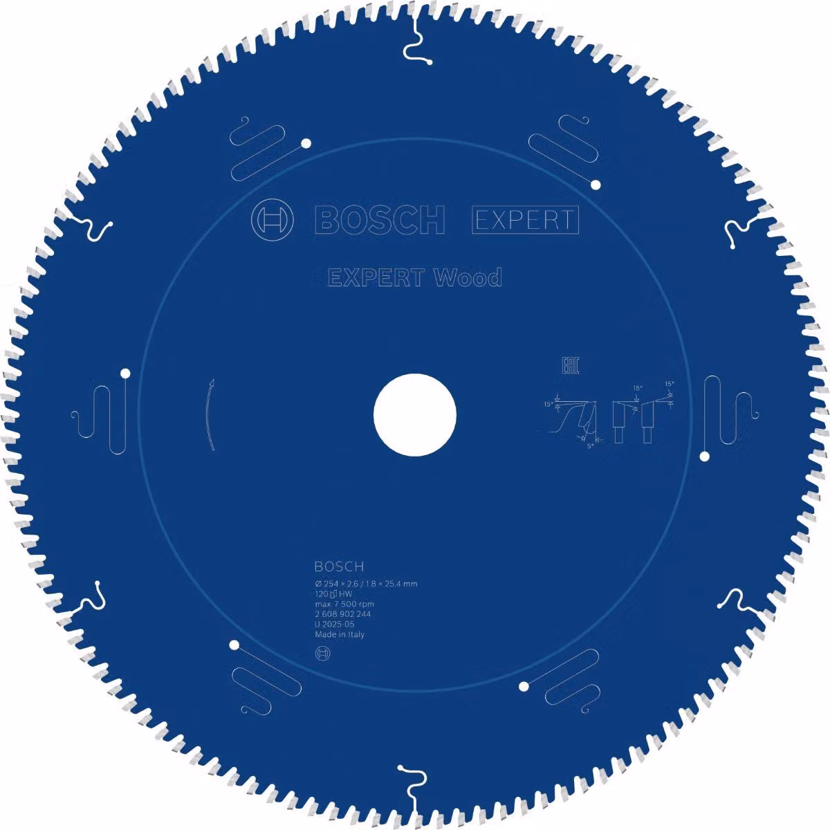 Lama circolare Bosch EXPERT Wood, 254x25,4 mm, Z120