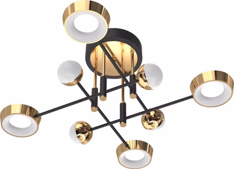 Lampada a soffitto LED 55W, modello LARA MX7170-8-3BGT, linea Zuma