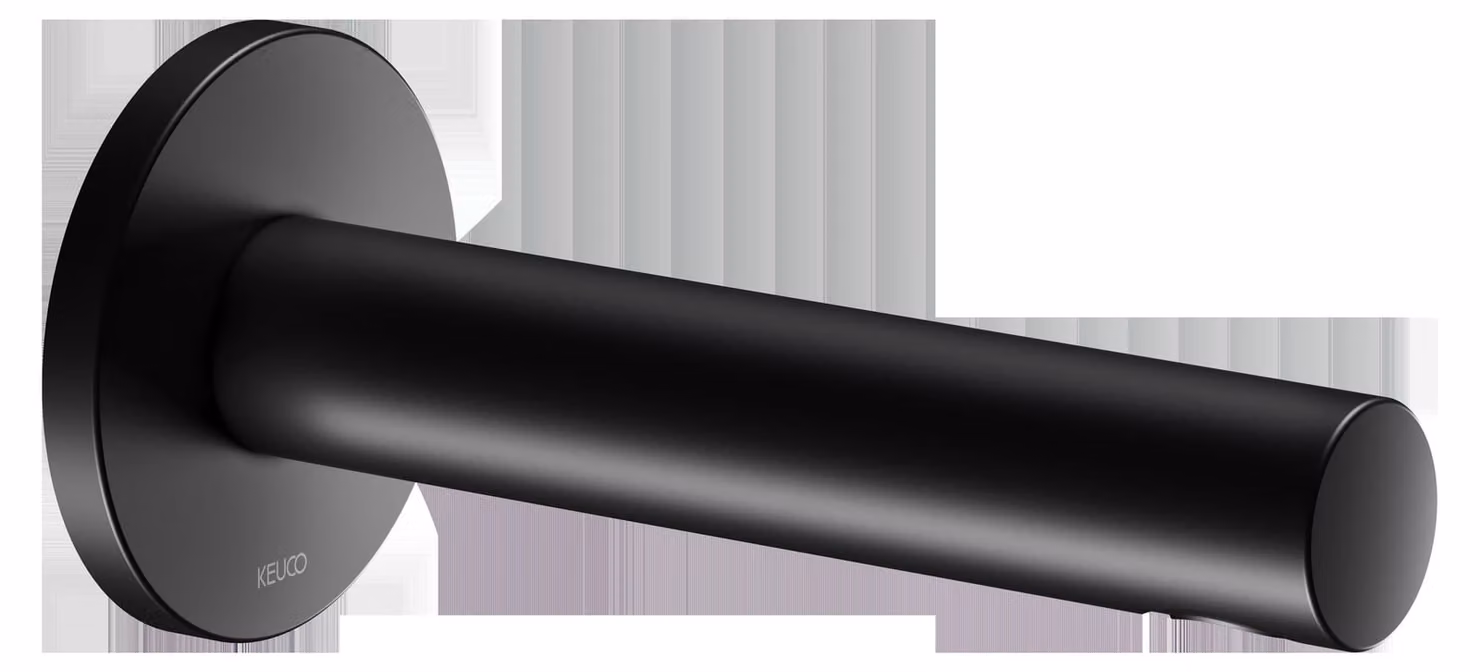 KEUCO IXMO Bec déverseur pour baignoire, rosace ronde, saillie 180mm, 59545370101, 59545370101