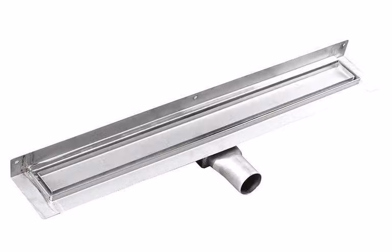MANUS PIASTRA canale doccia in acciaio inox con griglia per piastrelle, montaggio a parete, 950x112x55mm (GMP95)