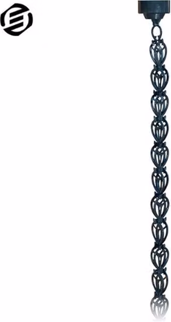 Regenketting per Esterno Equivera in Acciaio Inox con Effetto Onda d'Acqua, Disponibile in Nero o Marrone
