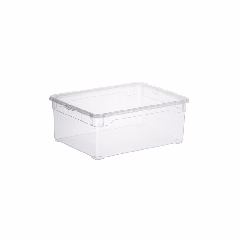Contenitore Rotho "Clear Box" 10 l con coperchio, 36,5 x 26,5 x 14 cm
