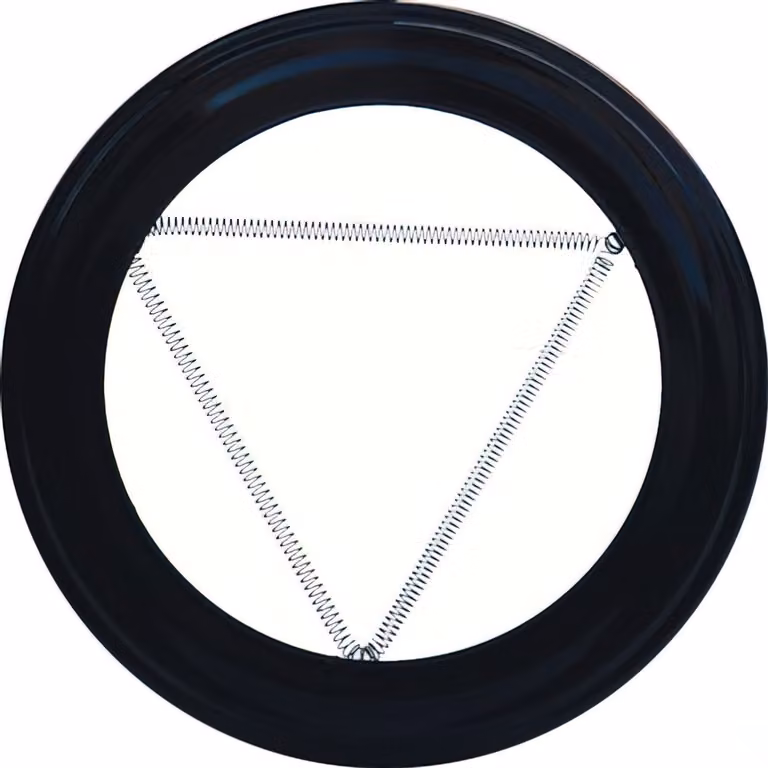 Coperchio decorativo nero per fornello 110 mm.