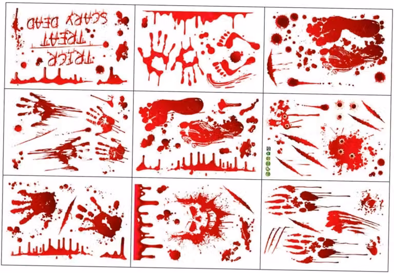 9 fogli di adesivi per finestre a tema Halloween, adesivi elettrostatici, decorazioni per feste, ornamenti adesivi, immagini per finestre, accessori per decorazioni di Halloween