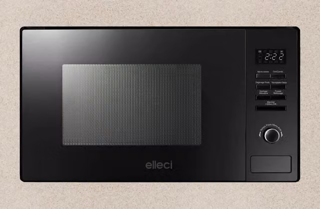Forno a microonde da Incasso Plano ELLECI MW FGSP28151WS Multifunzione 60 cm Capacità 28L Classe A+ Granitek Avena 51