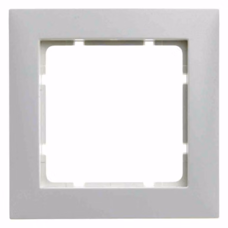 Cornice Berker singola, S.1, bianco polare lucido, 1 pz.