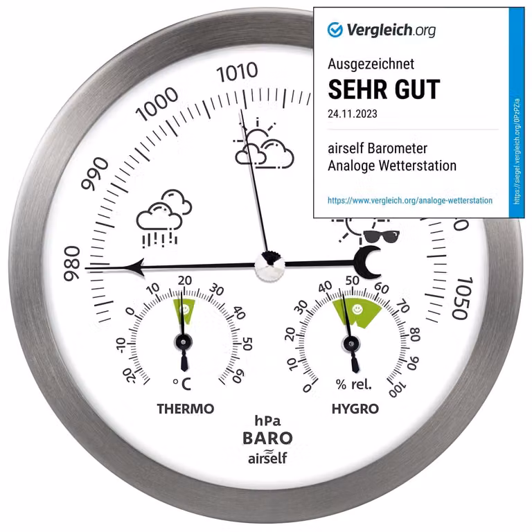 Stazione meteorologica analogica RVS - Barometro, termometro, igrometro