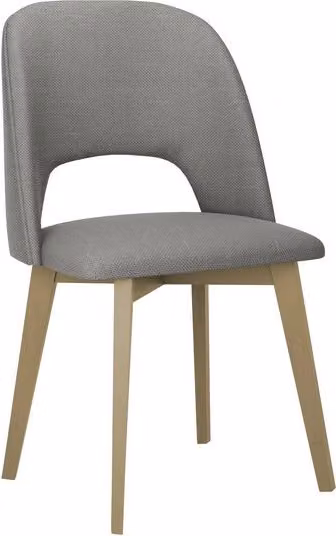 Sedia da pranzo imbottita AFTON 7 - rovere sonoma / grigio