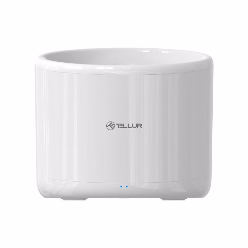 Distributore intelligente di acqua per animali domestici Tellur WiFi - Acqua - Acqua, 2L, bianco