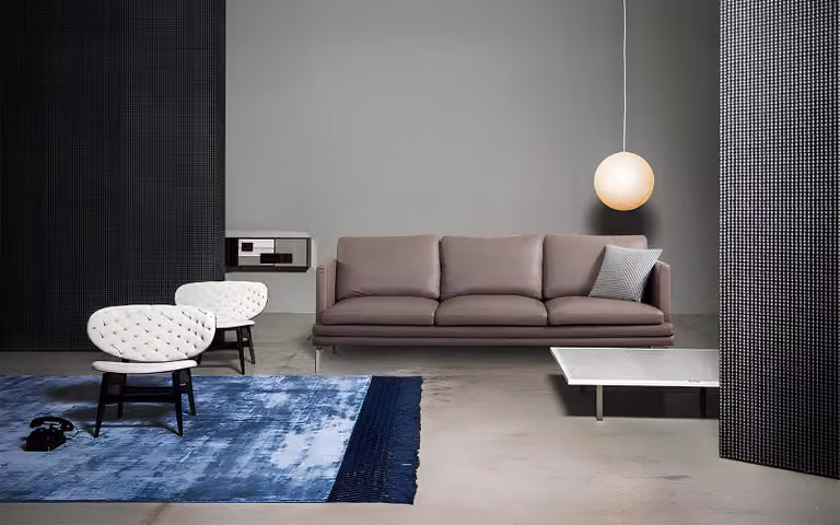 Dreisitzer Couch Polster Design Sofa Moderne 3er Sitz Sofas Zimmer Möbel Taupe