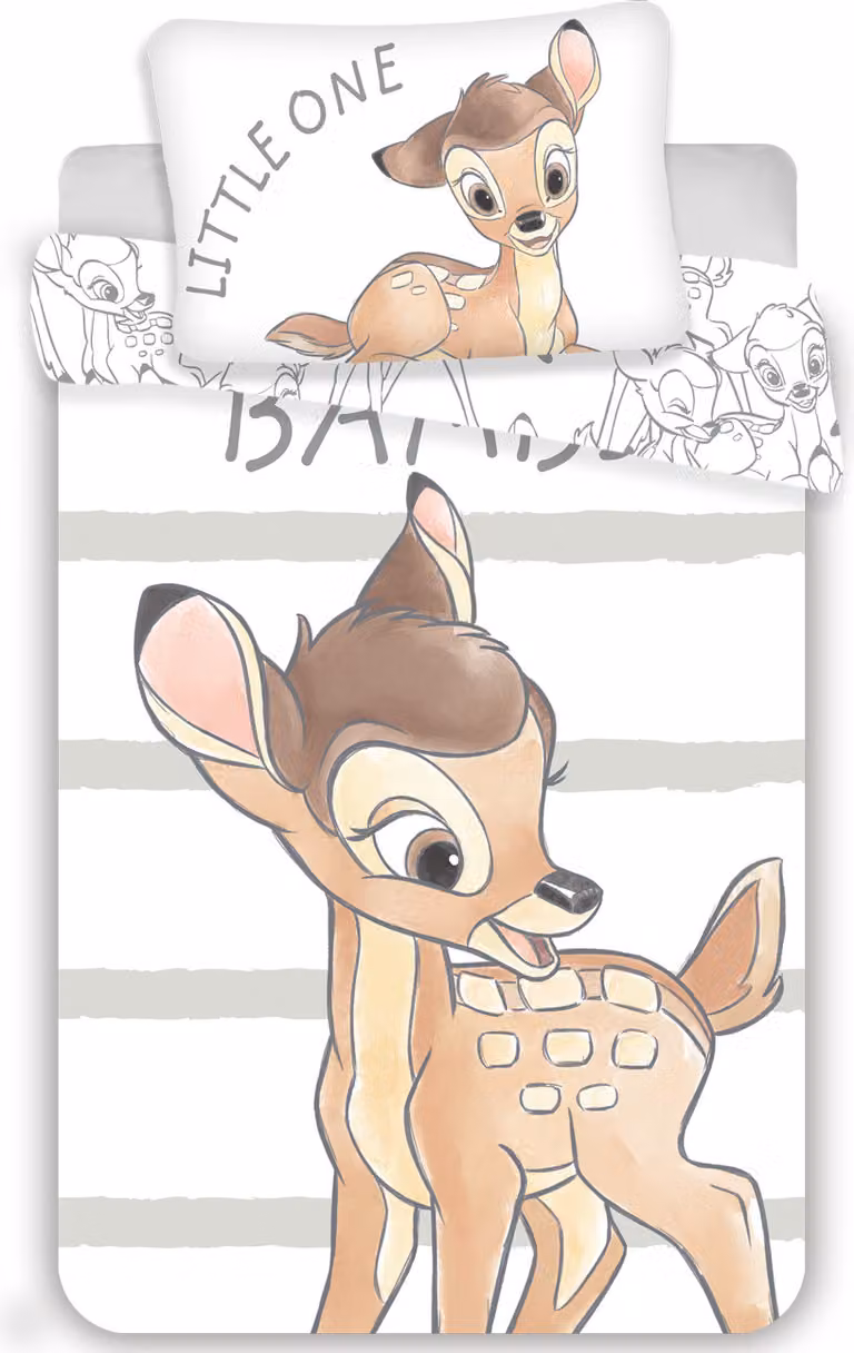 Disney Bambi Baby - Set di biancheria da letto in cotone 100x135 40x60cm