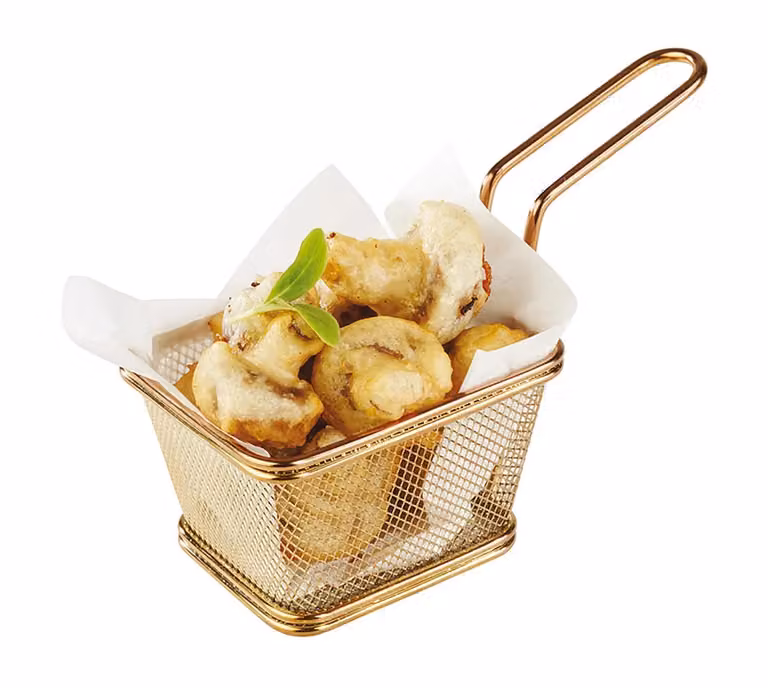 Porta Snack Cm 13x10,5 H 9 Inox Oro